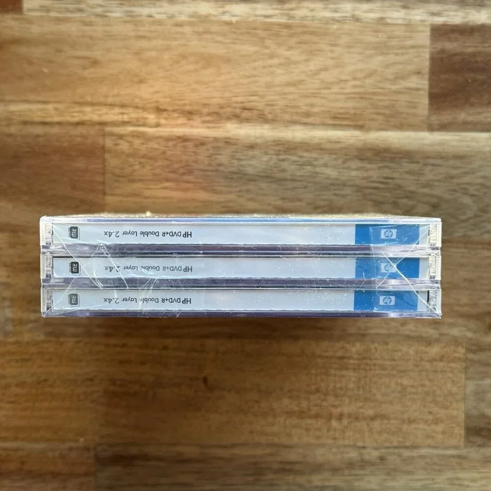 HP 3‎ Pack DVD+R DL Double Layer DVD Disk 8.5 GB 240 min Video 2.4X Disc